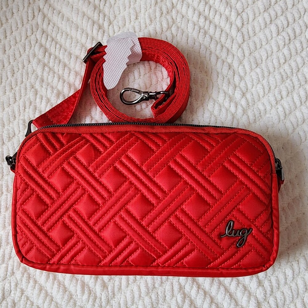 LUG Coupe XL Convertible Crossbody Bag - Poppy Red